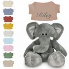 Ollie de Olifant knuffel met naam geborduurd | 14 kleuren | T-shirt Pinkstone