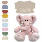 Rosa de Olifant knuffel met naam geborduurd | 14 kleuren | T-shirt Zand